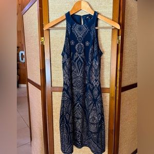 Dark blue dress with sparkles